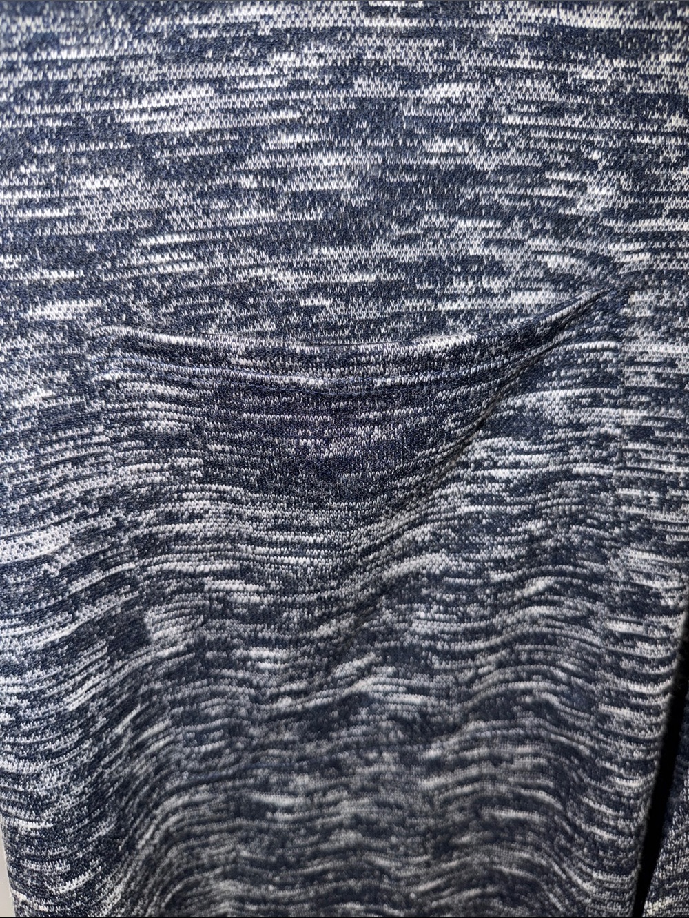 LuLaRoe L Sarah Navy White Heather Long Duster - Picture 8 of 10